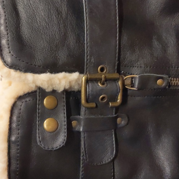 Aldo Seigle black leather and shearling heeled boot - Picture 3 of 16